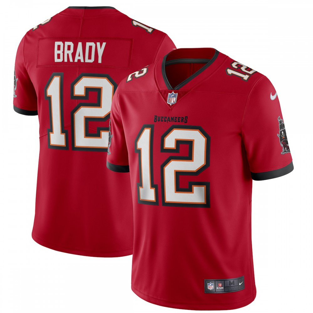 Tom Brady Tampa Bay Buccaneers Nike Vapor Limited Jersey - Red-GridironStore